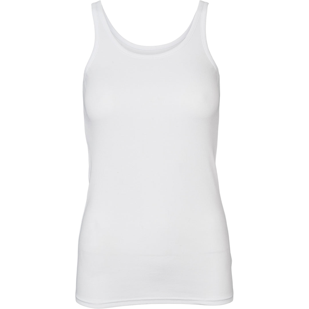 Conservandum CALM RIB sleeveless top S_S Tee White 011060102