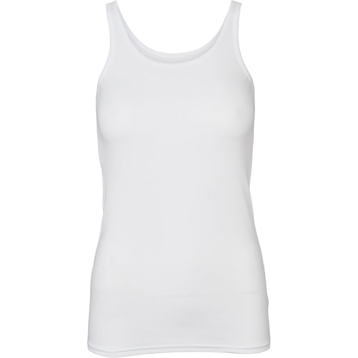 Conservandum CALM RIB sleeveless top S_S Tee White 011060102