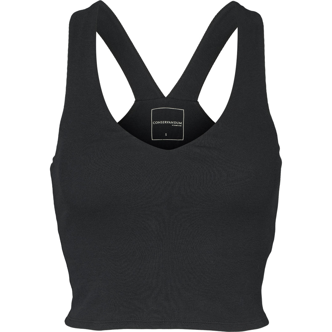 Conservandum CALM RIB tank top S_S Tee Black 019400706