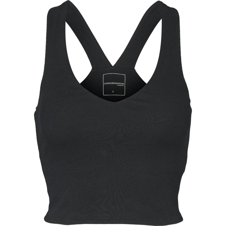 Conservandum CALM RIB tank top S_S Tee Black 019400706