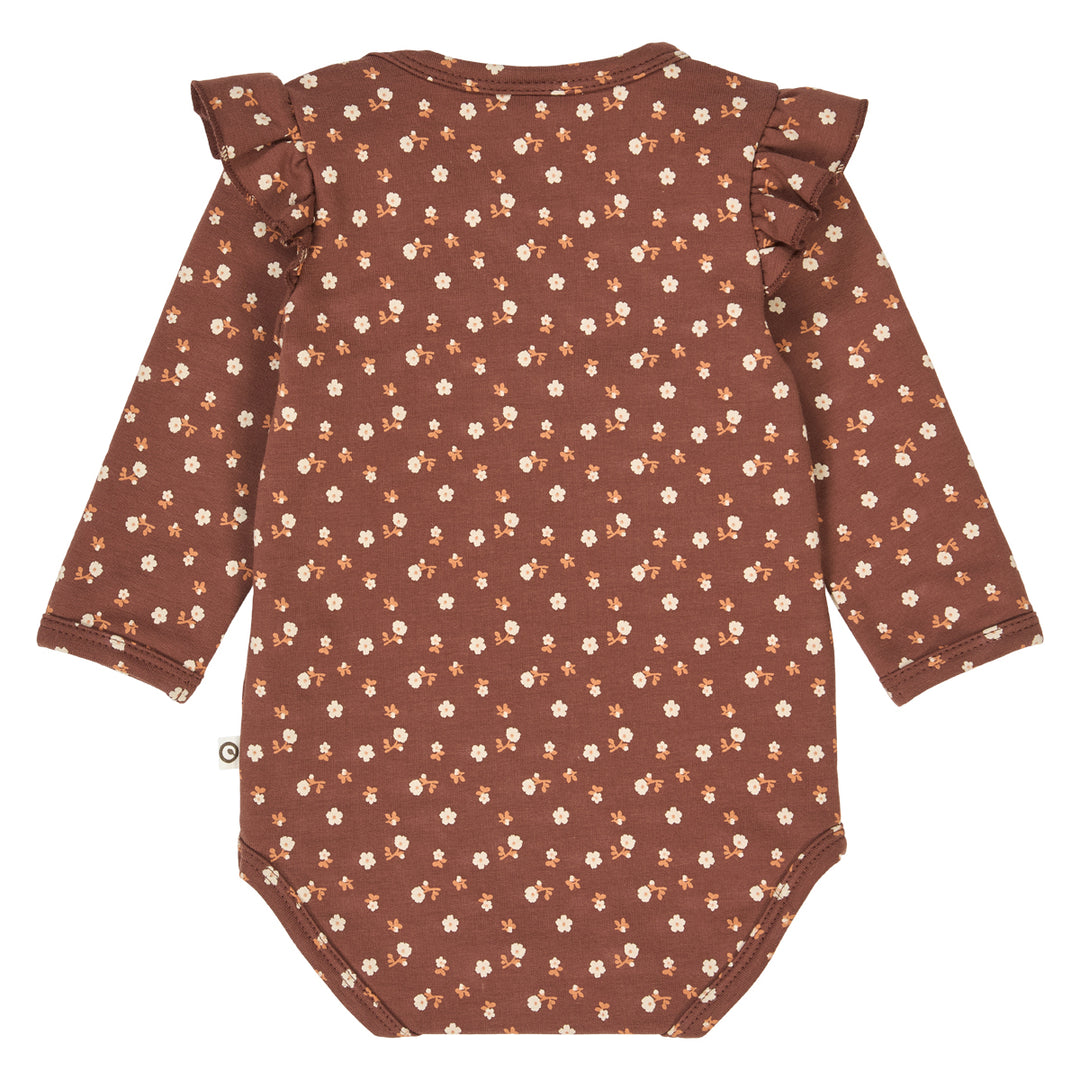 müsli CEDAR floral printed frill body Bodystockings Root/ Oak/ Clay 690000265
