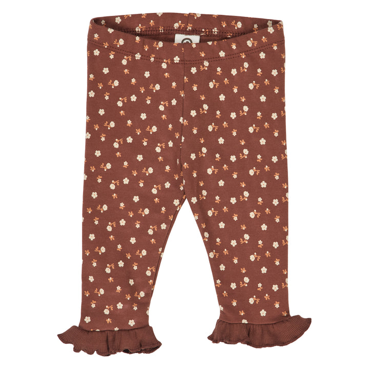 müsli CEDAR floral printed frill pants Pants Root/ Oak/ Clay 690000265