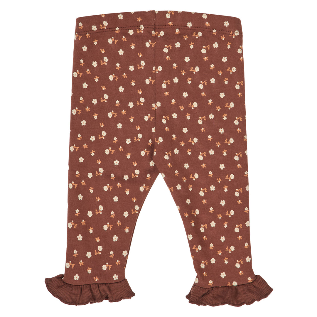 müsli CEDAR floral printed frill pants Pants Root/ Oak/ Clay 690000265