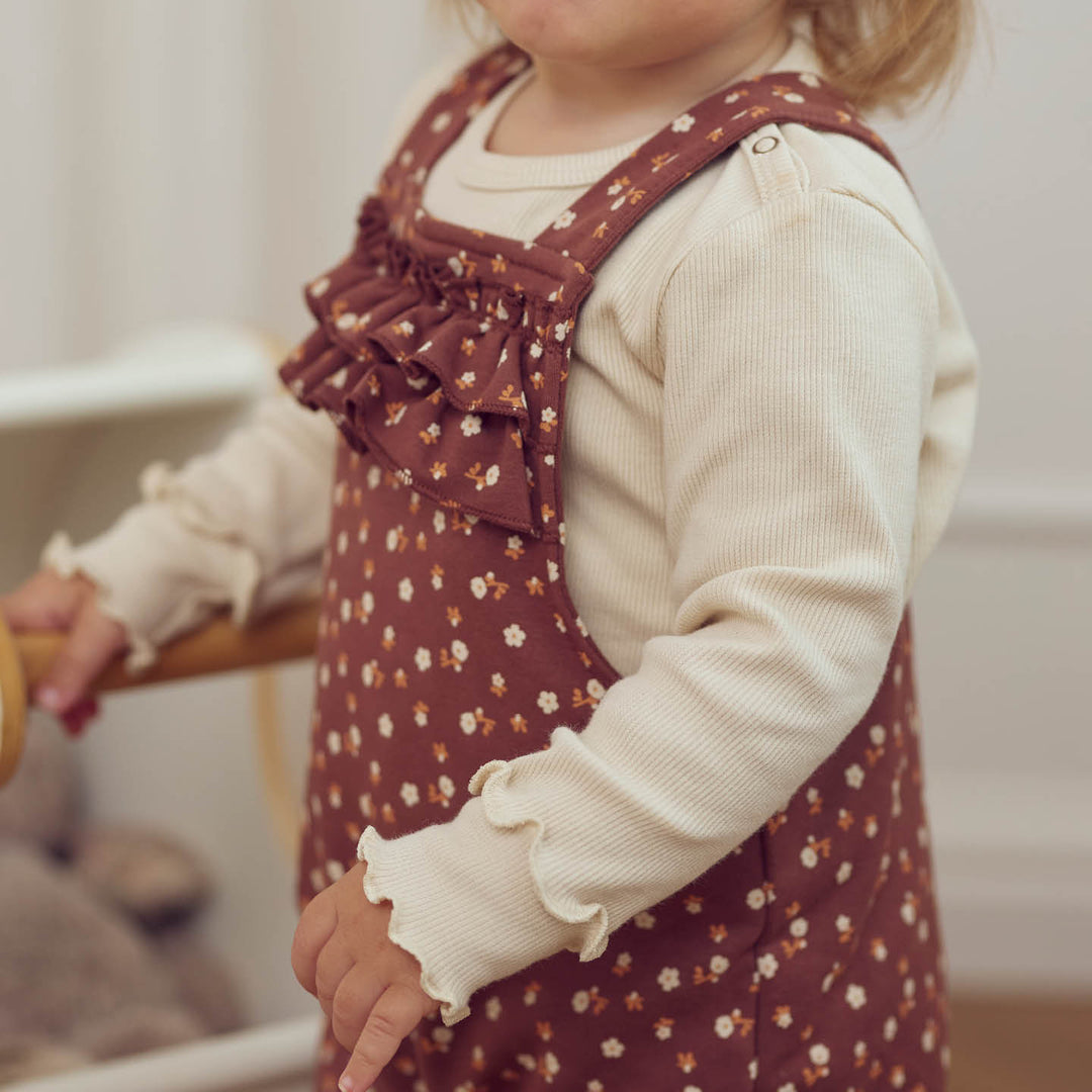 müsli CEDAR floralprinted overalls Bodystockings Root/ Oak/ Clay 690000265
