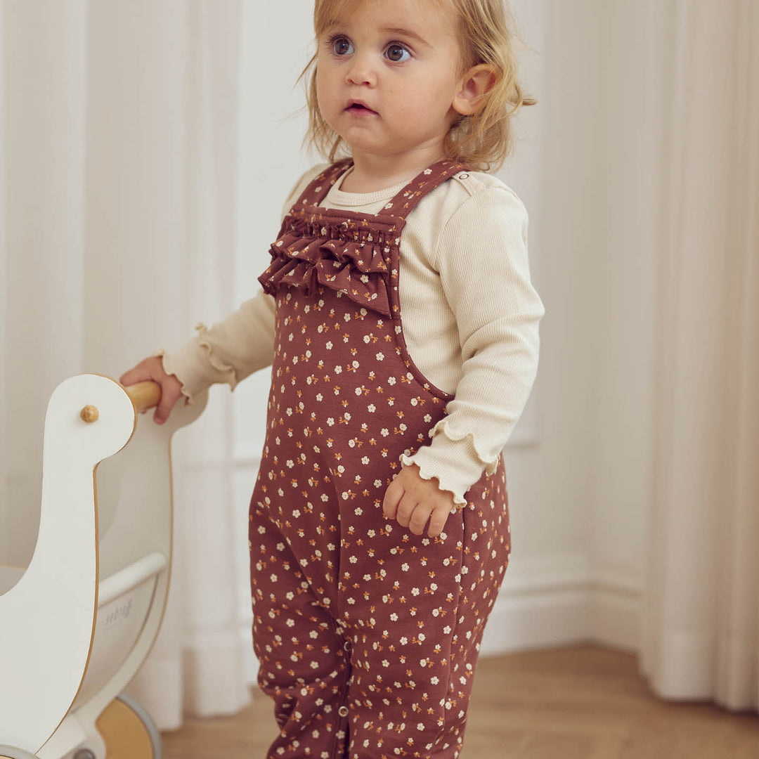 müsli CEDAR floralprinted overalls Bodystockings Root/ Oak/ Clay 690000265