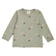 müsli CHRISTMAS printed top L_S Tee Shadow/ Deep green/ Balsam cream 690000316