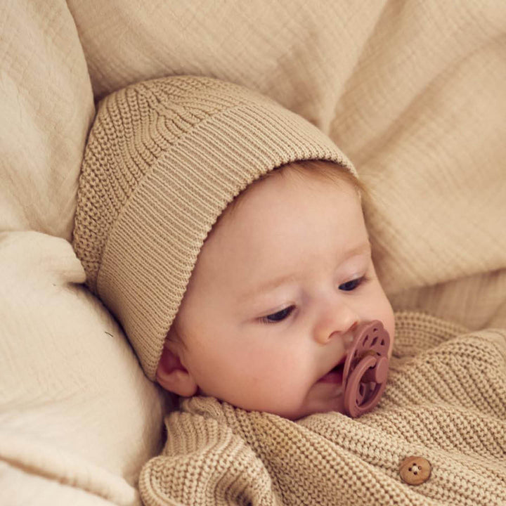 müsli CHUNKY KNIT beanie/hat Headwear Oat 013040401
