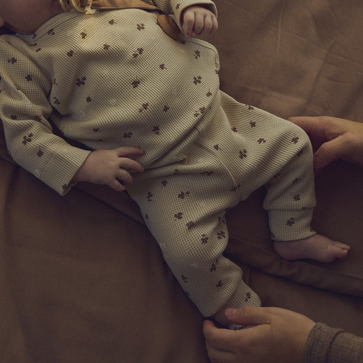 müsli CLOVER waffle pants Pants Oat/ Balsam cream/ Walnut 690000344