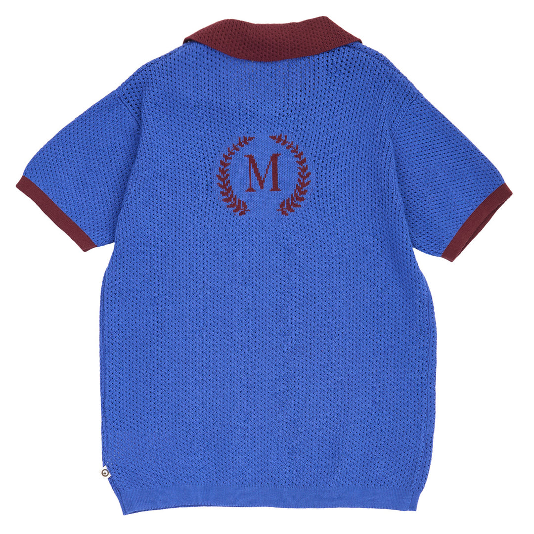 müsli CLUBHOUSE knit polo S_S Tee Azure blue 018394902