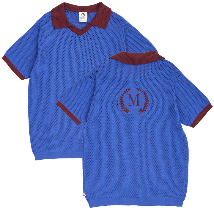 müsli CLUBHOUSE knit polo S_S Tee Azure blue 018394902