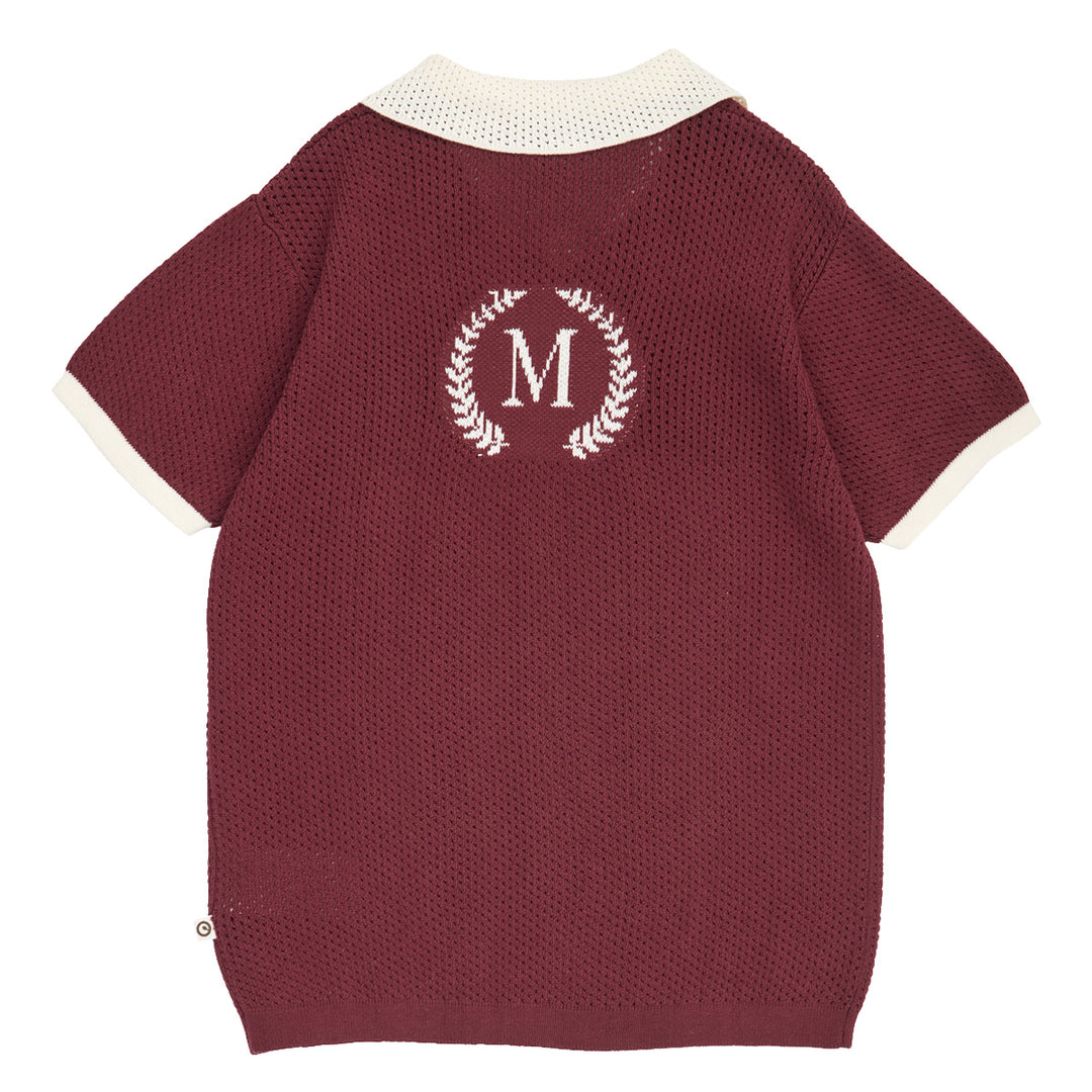 müsli CLUBHOUSE knit polo S_S Tee Russet 019172504