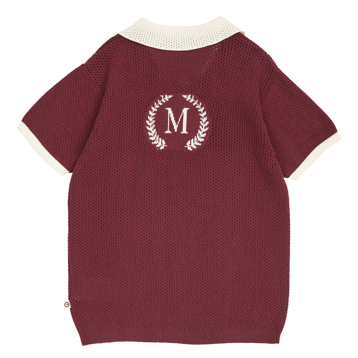 müsli CLUBHOUSE knit polo S_S Tee Russet 019172504