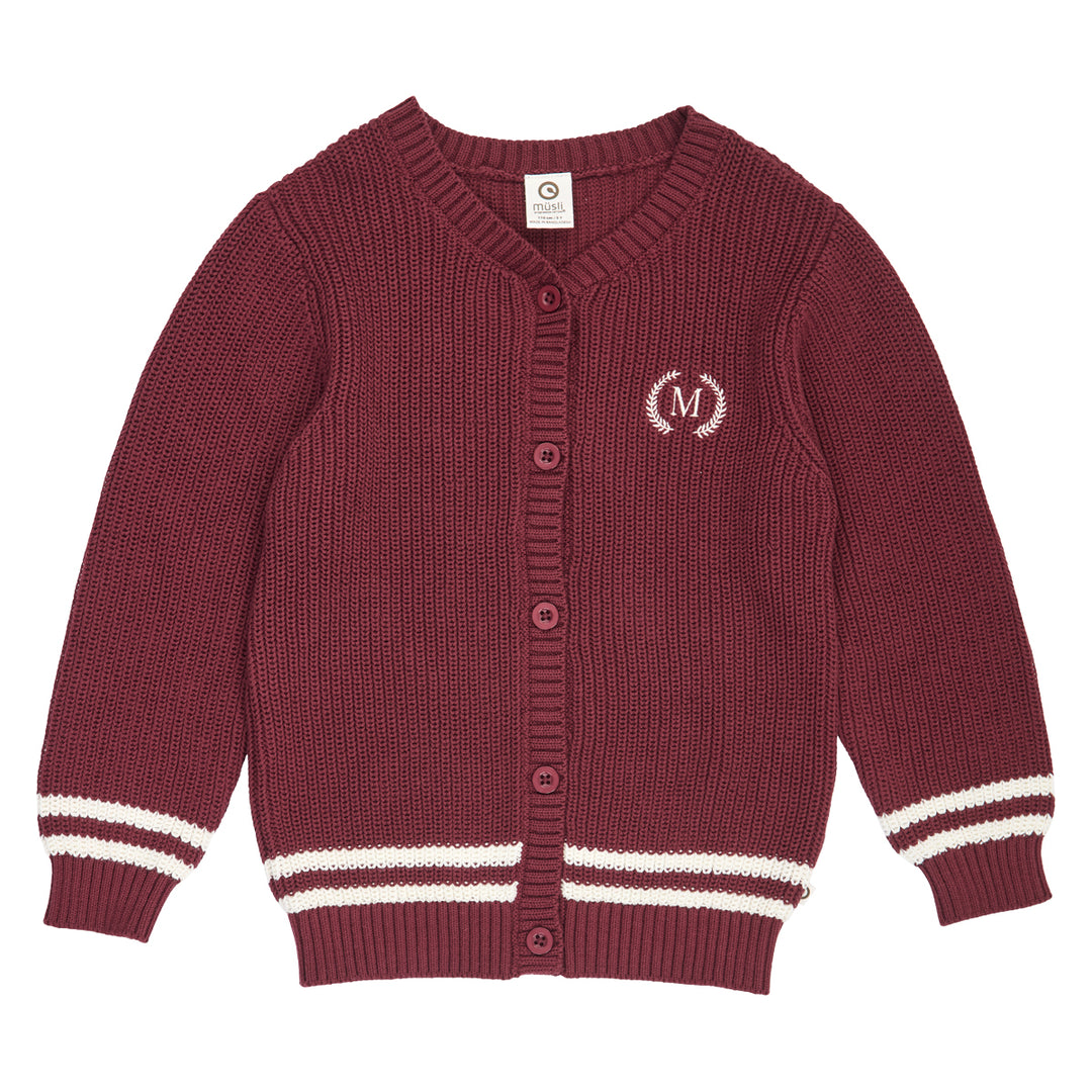 müsli CLUBHOUSE knitted cardigan L_S Tee Russet 019172504