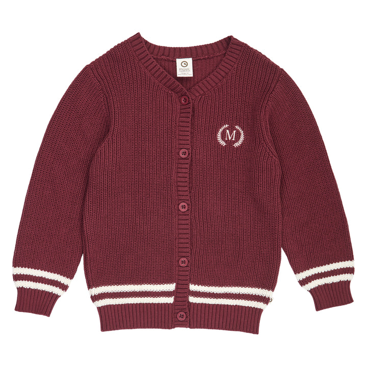 müsli CLUBHOUSE knitted cardigan L_S Tee Russet 019172504