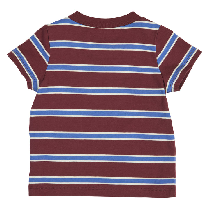 müsli CLUBHOUSE stripe T-shirt S_S Tee Russet/ Azure blue/ Tofu 690000302