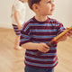 müsli CLUBHOUSE stripe T-shirt S_S Tee Russet/ Azure blue/ Tofu 690000302