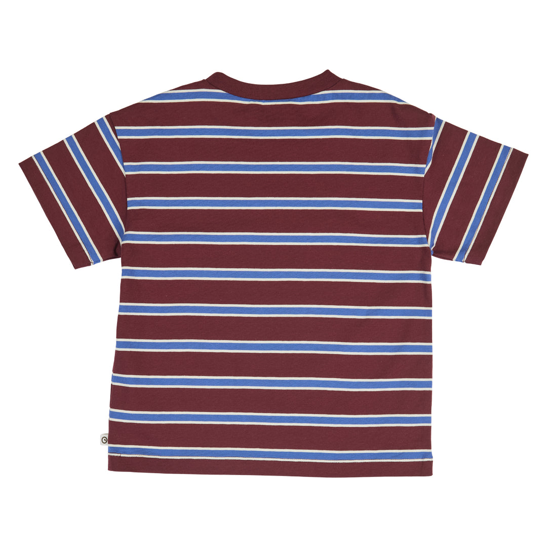 müsli CLUBHOUSE stripe T-shirt S_S Tee Russet/ Azure blue/ Tofu 690000302