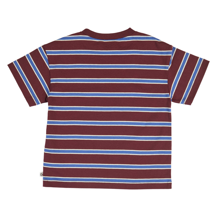 müsli CLUBHOUSE stripe T-shirt S_S Tee Russet/ Azure blue/ Tofu 690000302