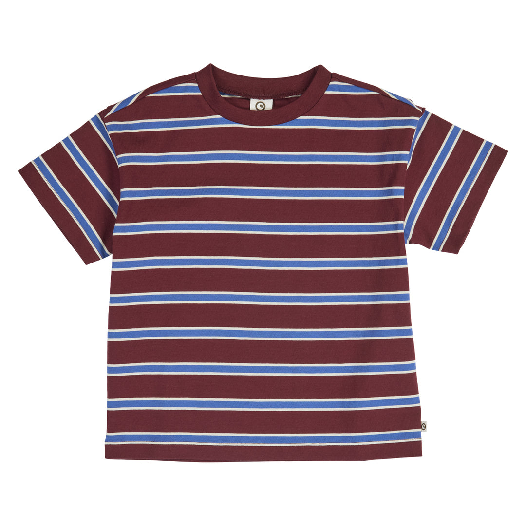 müsli CLUBHOUSE stripe T-shirt S_S Tee Russet/ Azure blue/ Tofu 690000302