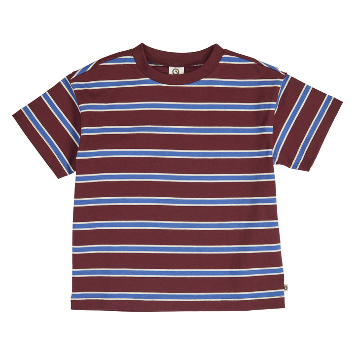 müsli CLUBHOUSE stripe T-shirt S_S Tee Russet/ Azure blue/ Tofu 690000302