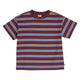 müsli CLUBHOUSE stripe T-shirt S_S Tee Russet/ Azure blue/ Tofu 690000302