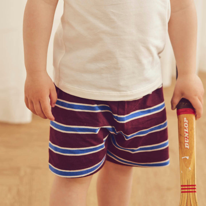 müsli CLUBHOUSE striped shorts Pants Russet/ Azure blue/ Tofu 690000302