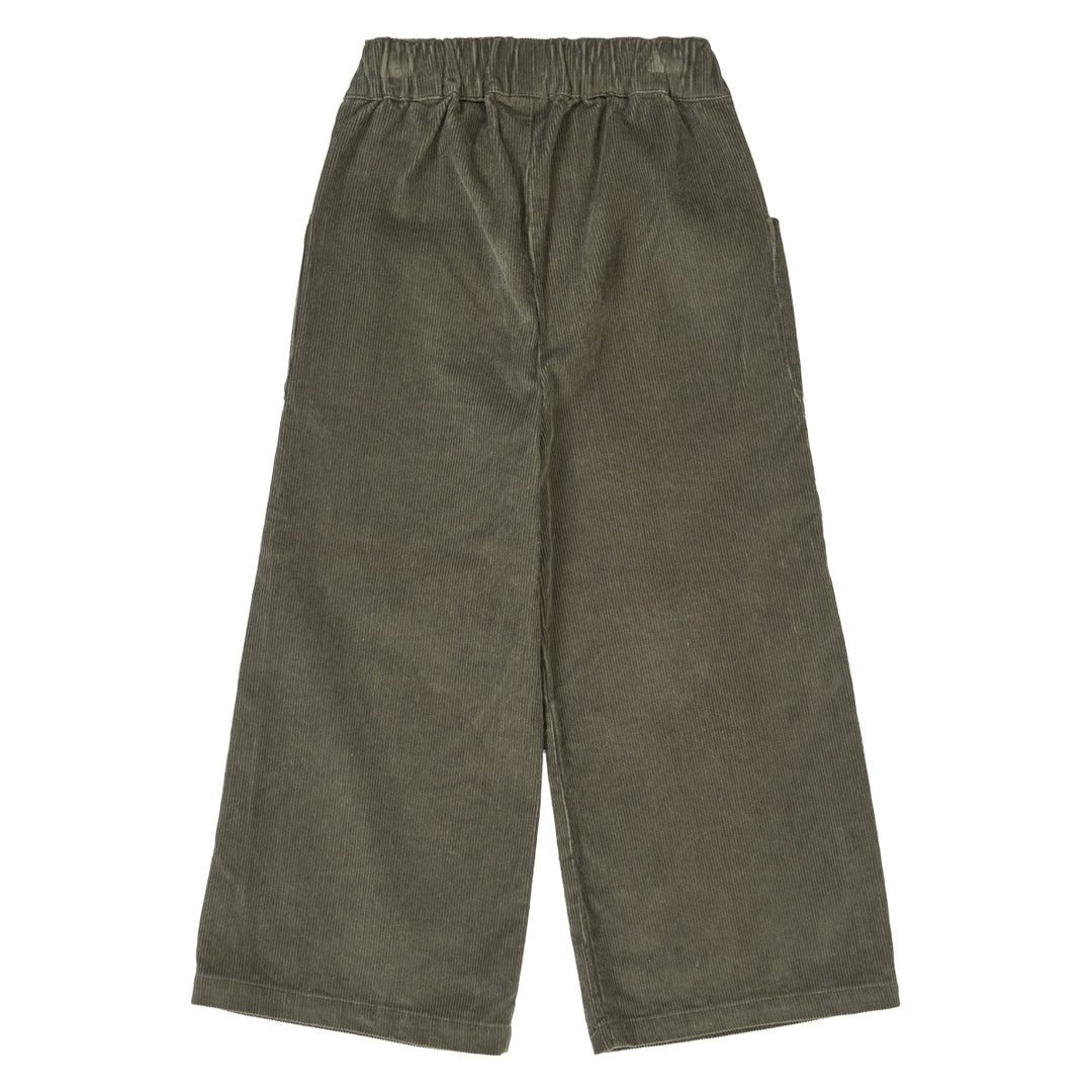 müsli CORDUROY wide leg pants Pants Deep green 019040401