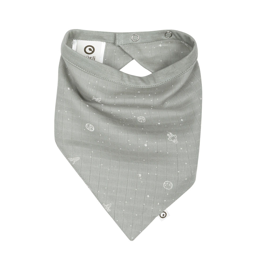 müsli COSMOS muslin bib Bibs Mineral green/ Balsam cream 690000365