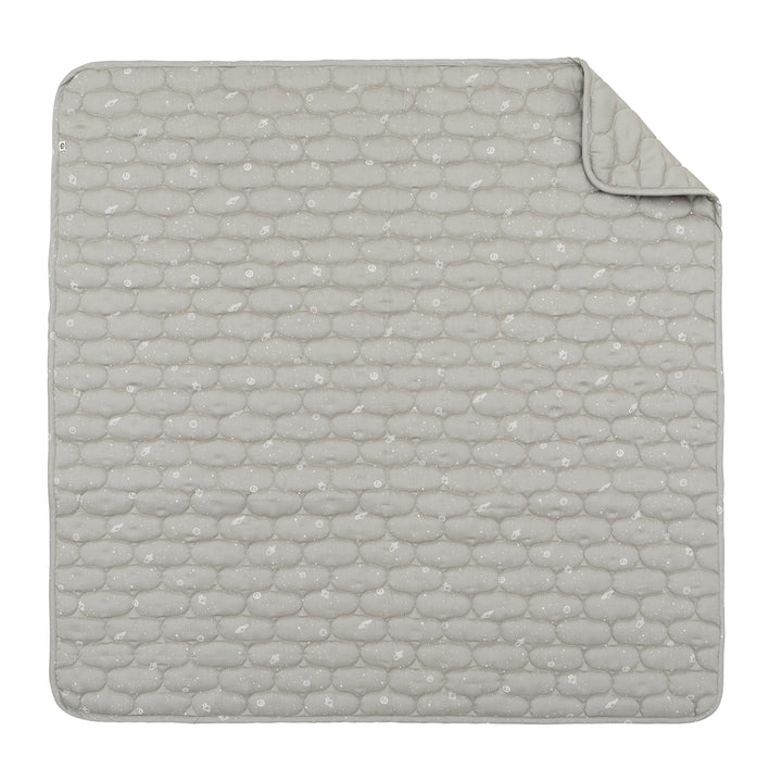 müsli COSMOS quilt blanket Bed Linen & Blankets Mineral green/ Balsam cream 690000365