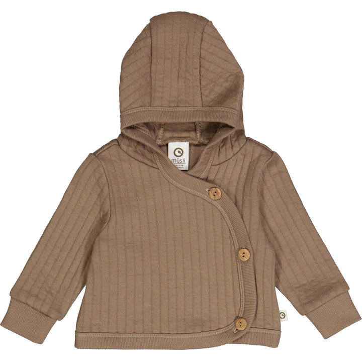müsli COTTON QUILT jacket Cardigan Walnut 017080802