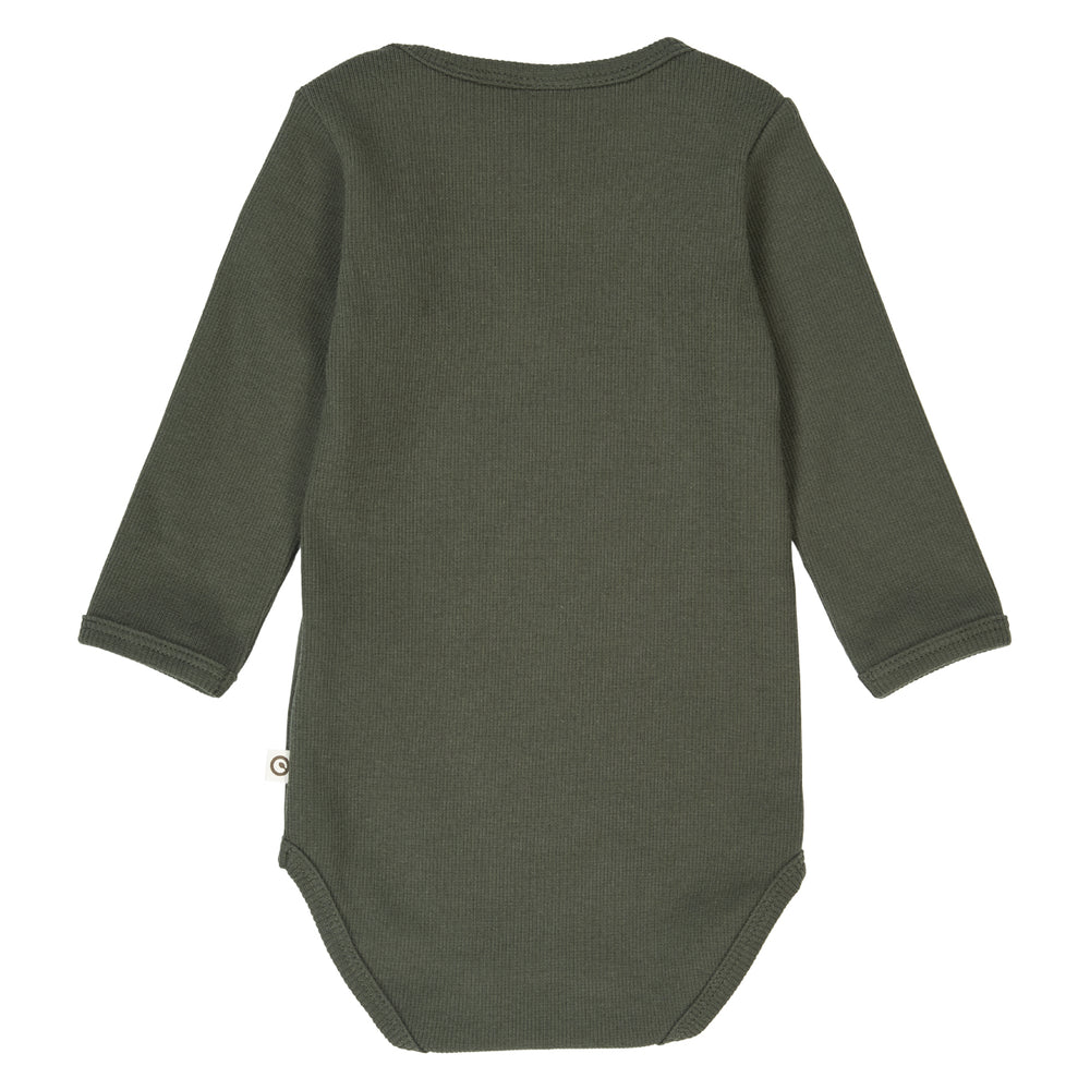 müsli COZY ME RIB body Bodystockings Deep green 019040401