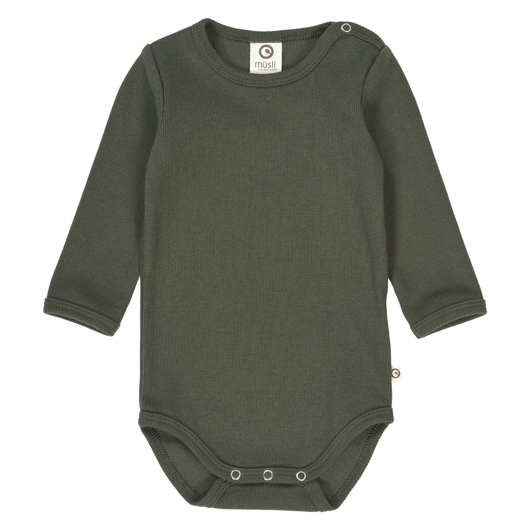 müsli COZY ME RIB body Bodystockings Deep green 019040401