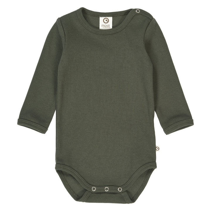 müsli COZY ME RIB body Bodystockings Deep green 019040401