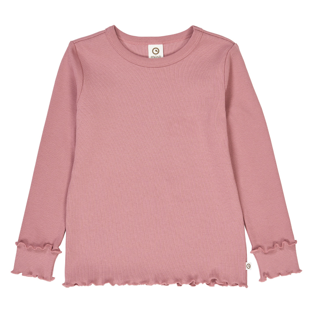müsli COZY ME RIB deco top L_S Tee Nostalgia Rose 017151200
