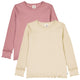 müsli COZY ME RIB deco top 2-pack L_S Tee Oak/ Nostalgia Rose 690000290