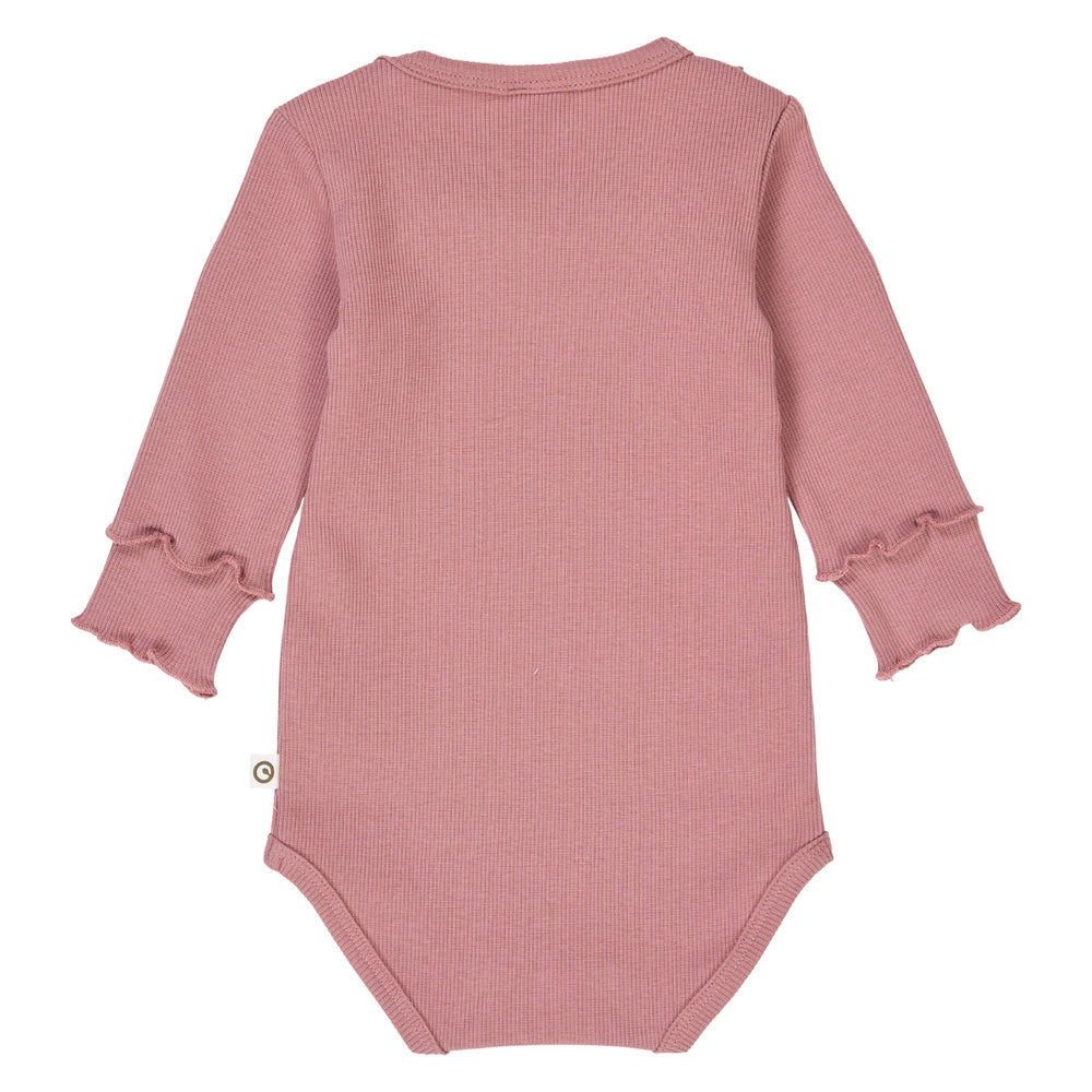 müsli COZY ME RIB frill collar body Bodystockings Nostalgia Rose 017151200