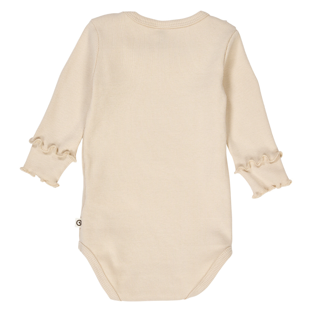 müsli COZY ME RIB frill collar body Bodystockings Oak 013040001