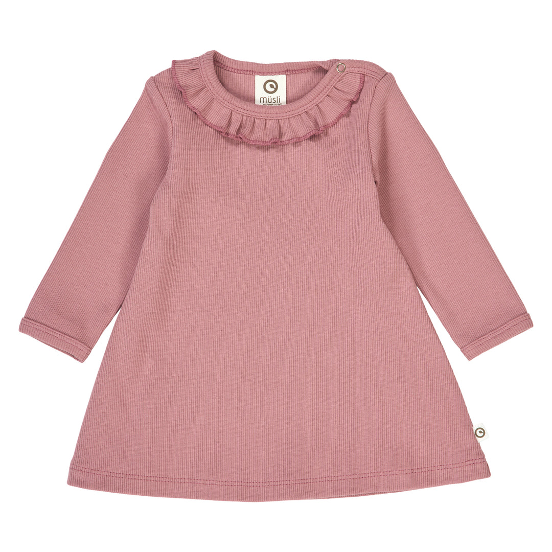 müsli COZY ME RIB frill dress Dress Nostalgia Rose 017151200