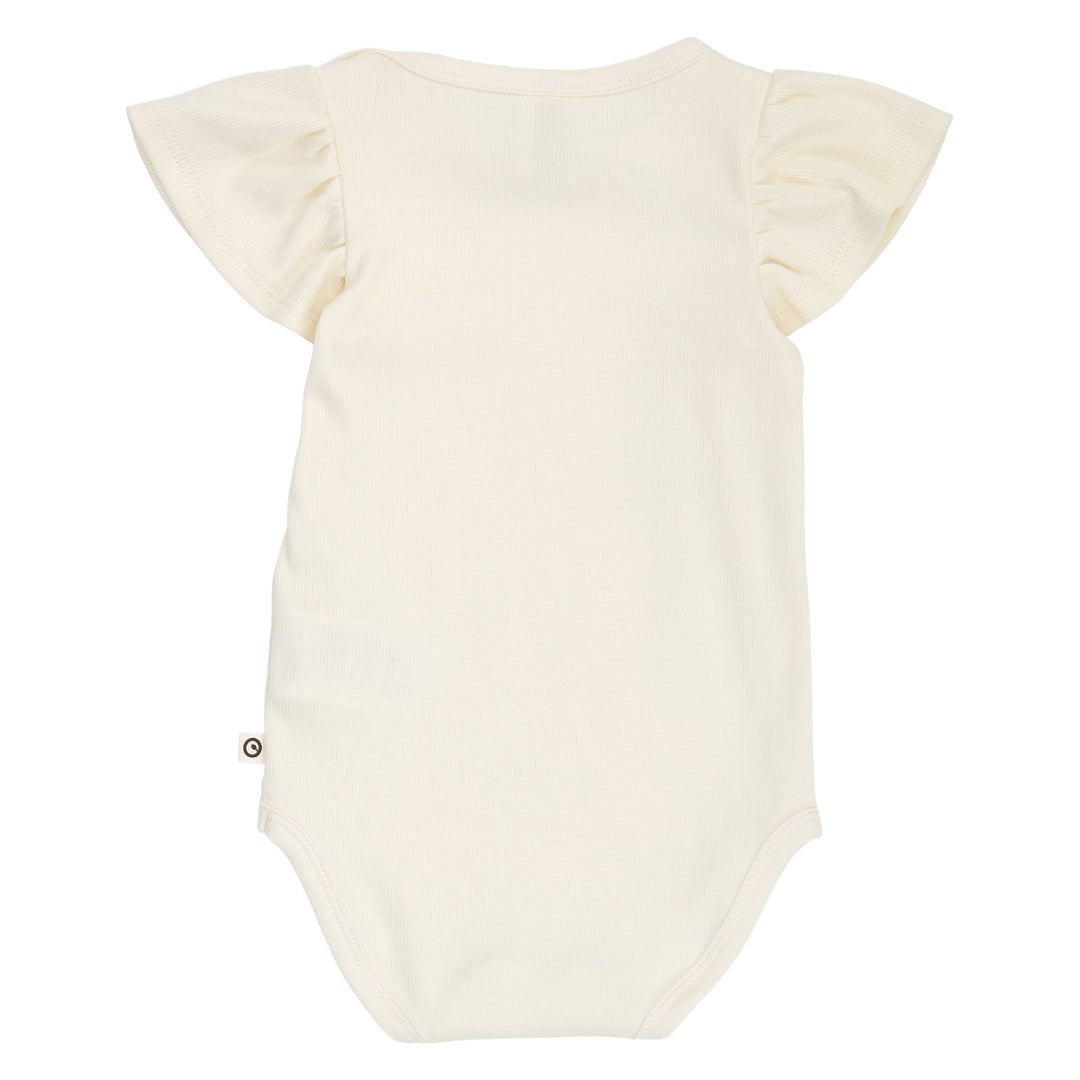 müsli COZY ME RIB frill sleeve body 2-pak Bodystockings Tofu / Prim Rose 691001100