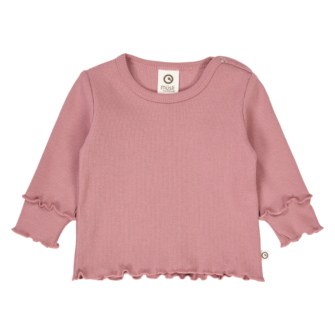 müsli COZY ME RIB top L_S Tee Nostalgia Rose 017151200