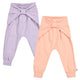 müsli COZY ME pants with a bow 2-pack Pants Peach / Dream 691000800