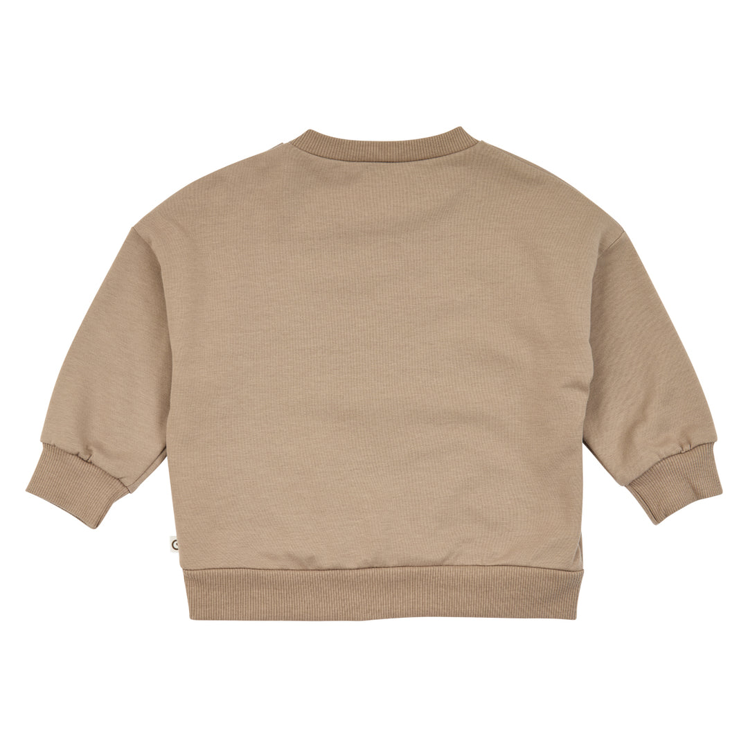 müsli COZY ME pocket sweatshirt L_S Tee Walnut 017080802