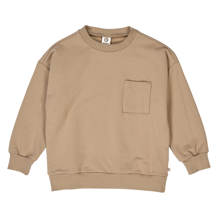 müsli COZY ME pocket sweatshirt L_S Tee Beige 017100904