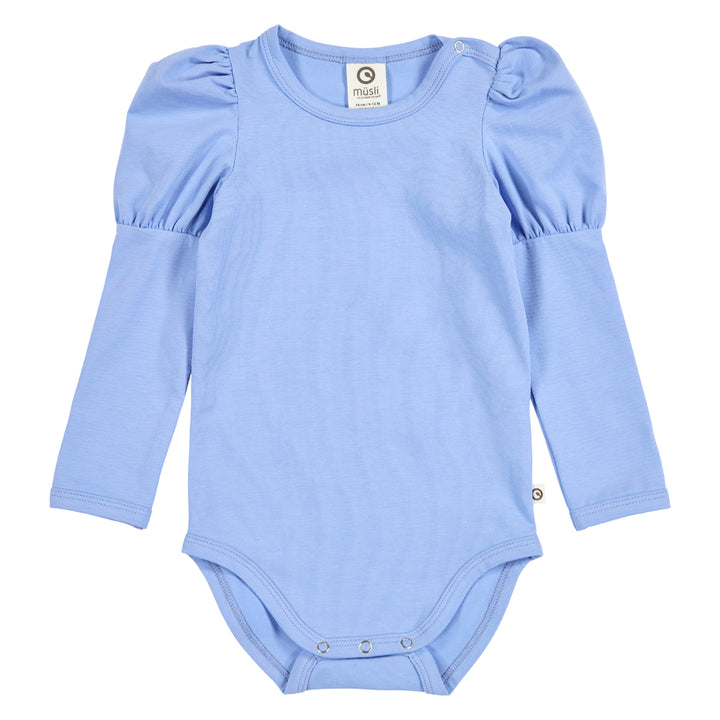müsli COZY ME puff sleeve body Bodystockings Shell blue 016392901