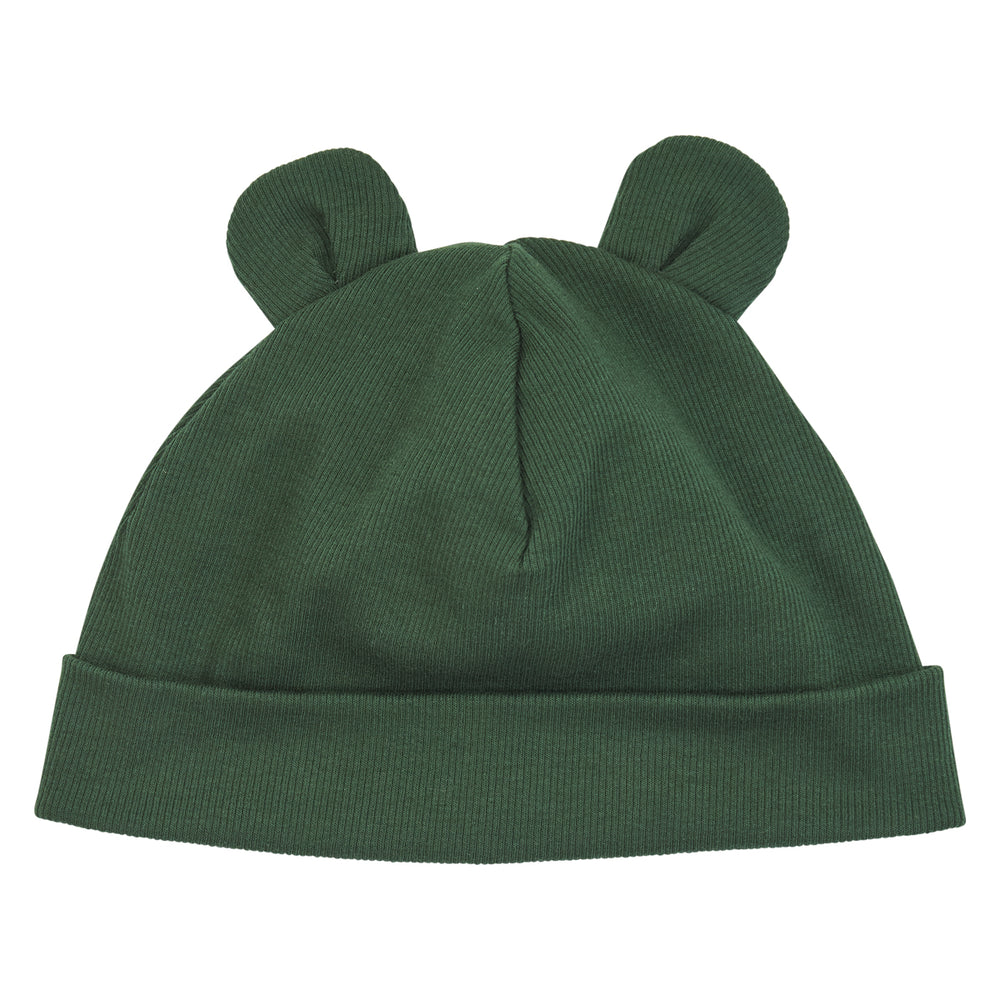 müsli COZY ME rib bear beanie Headwear Forest green 019591801