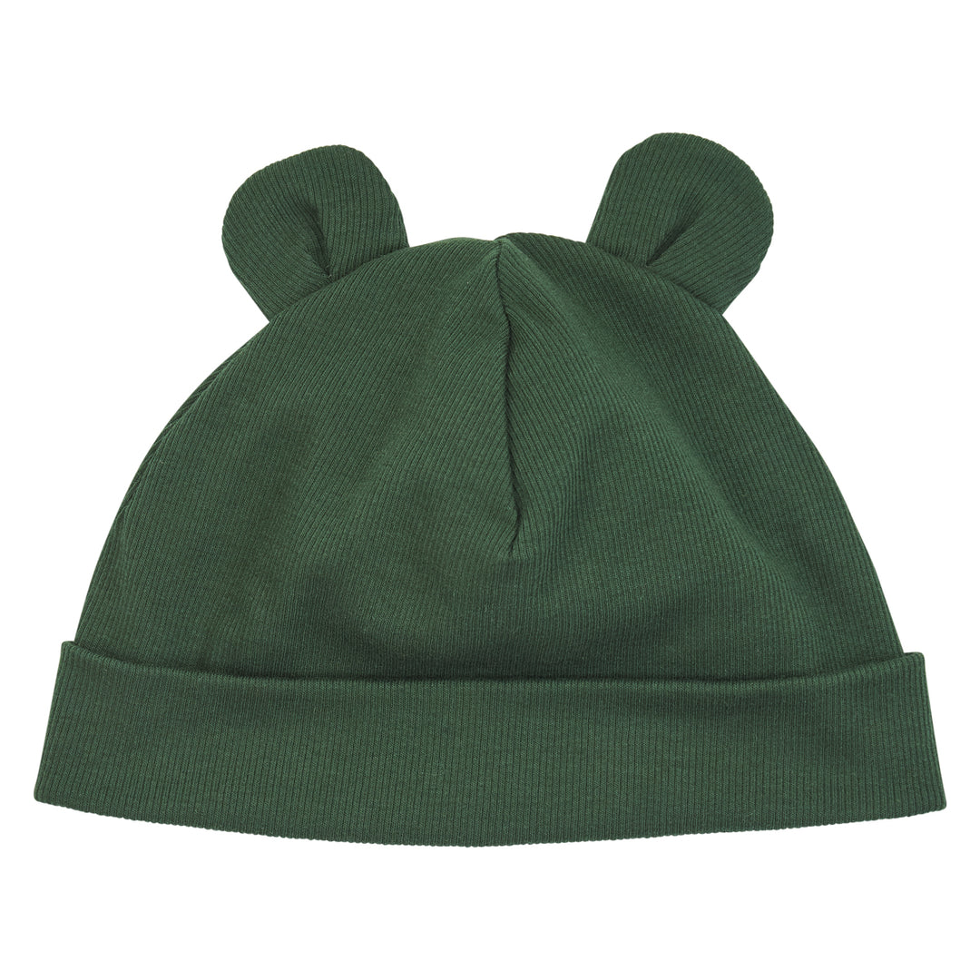 müsli COZY ME rib bear beanie Headwear Forest green 019591801