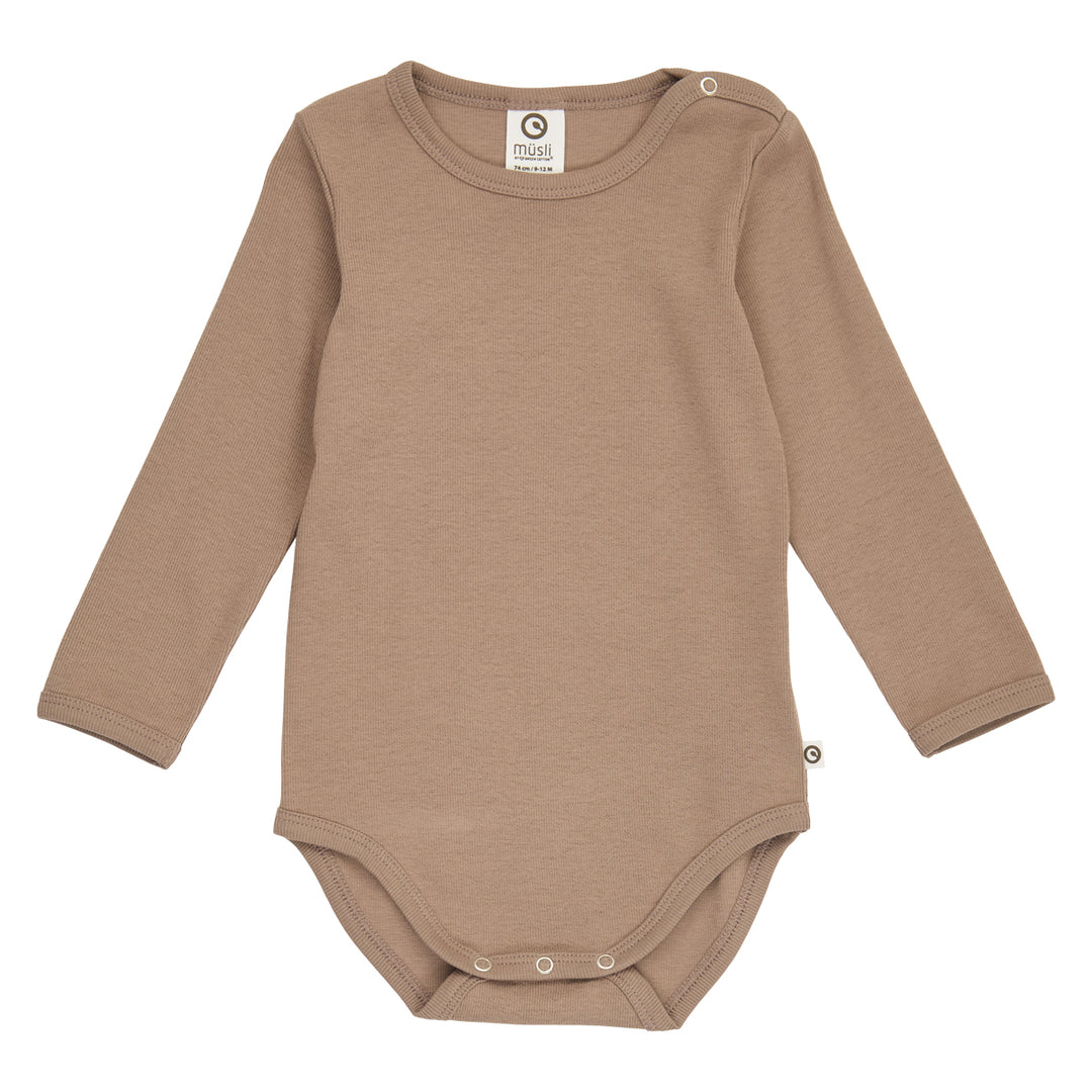 müsli COZY ME rib body Bodystockings Walnut 017080802
