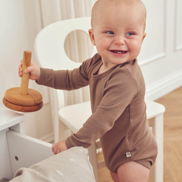 müsli COZY ME rib body Bodystockings Walnut 017080802