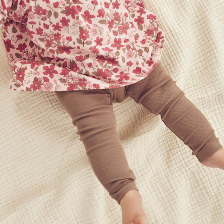 müsli COZY ME rib leggings Leggings Walnut 017080802