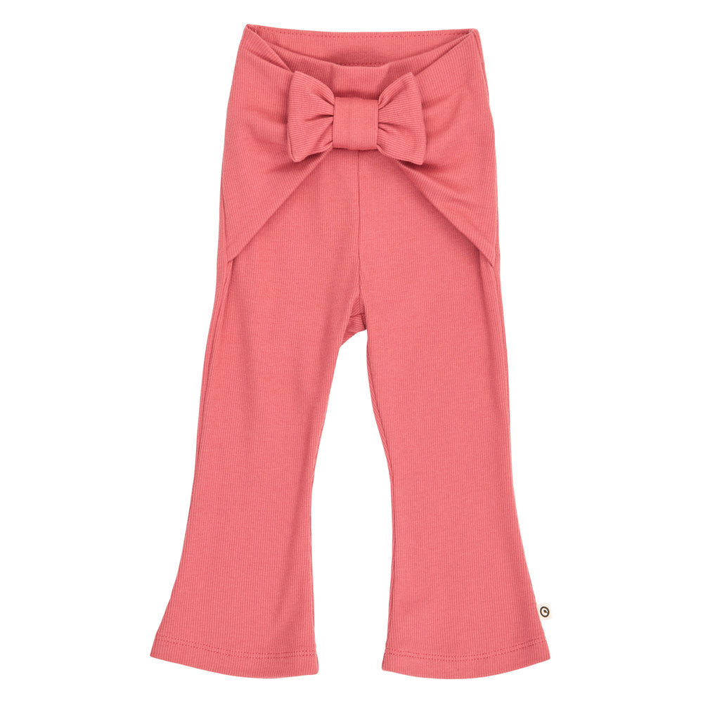 müsli COZY ME rib pants with bow Pants Baroque Rose 018163400